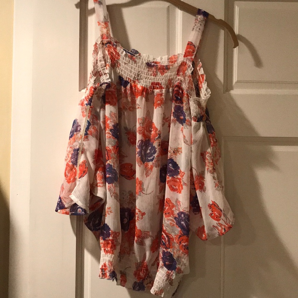 Off the shoulder dress blouse